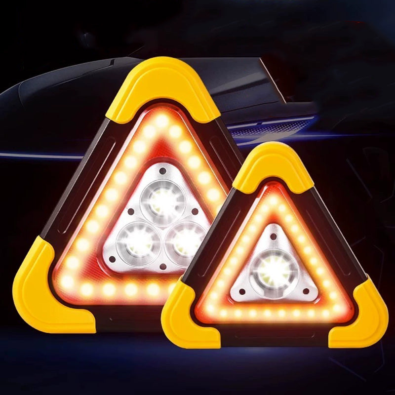 WEIQUEEN LED Multifunktionale solarbetriebene Dreibein-Warnleuchte für Autos