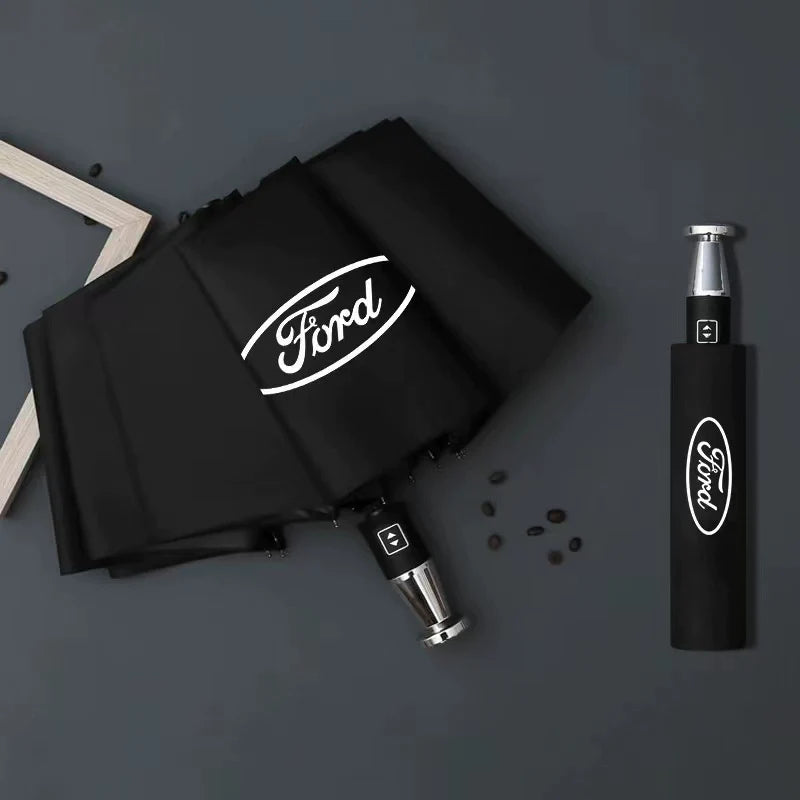 Faltbarer Regenschirm mit Auto-Logo