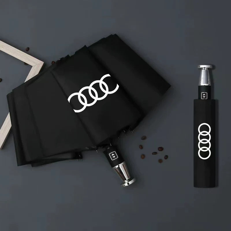 Faltbarer Regenschirm mit Auto-Logo