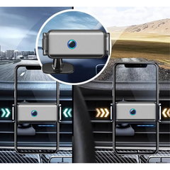 360°-Handyhalterung: Automatische Klemmhalterung für Armaturenbrett und Lüftungsschlitze