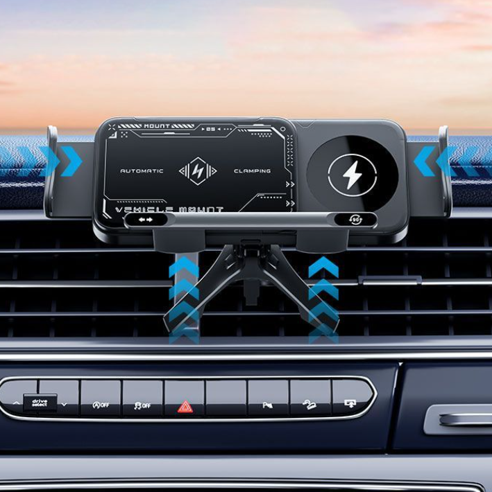TechNova Car Mount Electric Stand – Wireless Charging Compatible