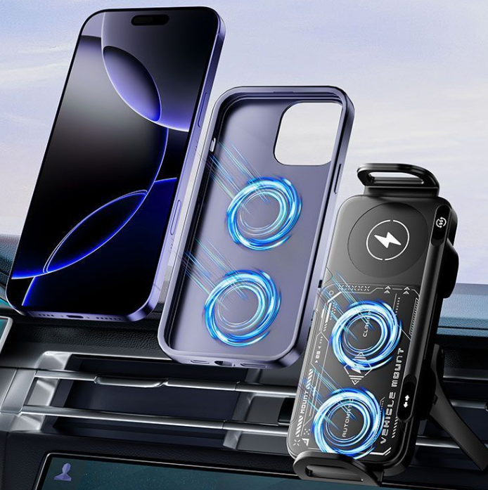 TechNova Car Mount Electric Stand – Wireless Charging Compatible