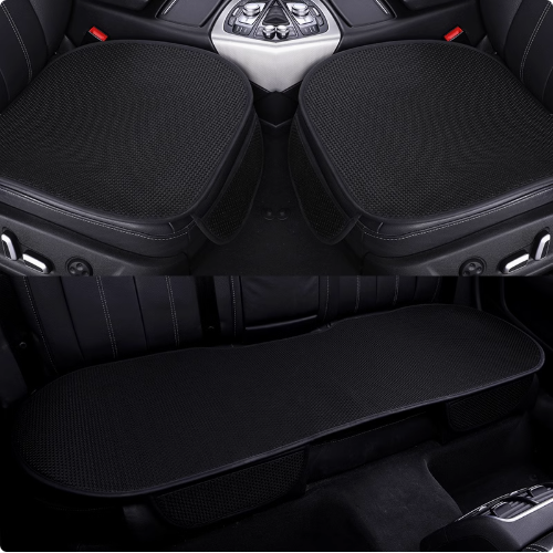 BreezeCore Seiden-Sitzkissen – Atmungsaktiver Komfort &amp; Aufbewahrungstasche 