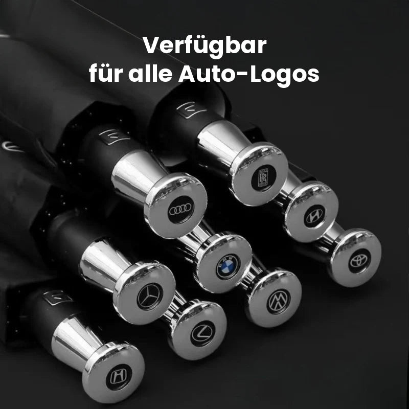 Faltbarer Regenschirm mit Auto-Logo