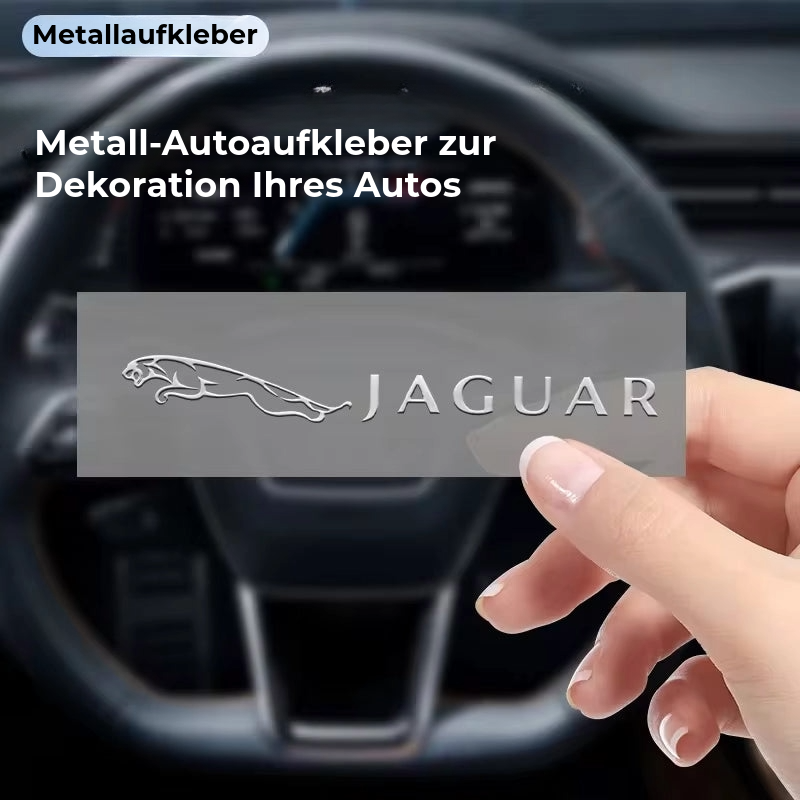 Luxuriöse Autoaufkleber aus Metall