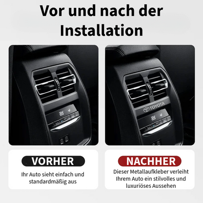 Luxuriöse Metallaufkleber 