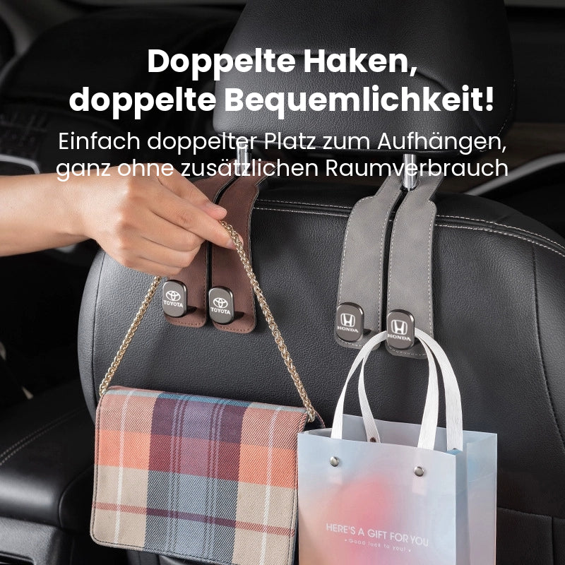 Premium Autositz-Haken uit Wildleder 