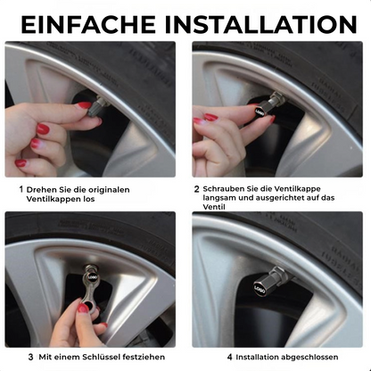 Metallventilkappe voor Kraftfahrzeuge 