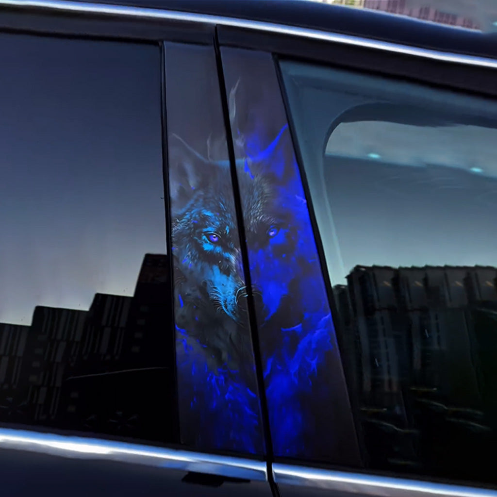 cool wolf car decals