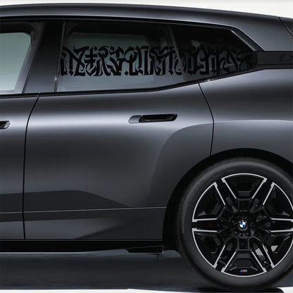 Gotischer Windschutzscheibenaufkleber