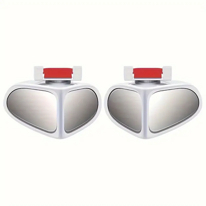 Biflect – Set aus Spiegeln zur Überwachung des toten Winkels, 360° drehbar und mit vergrößerter Sicht (2 Stück)