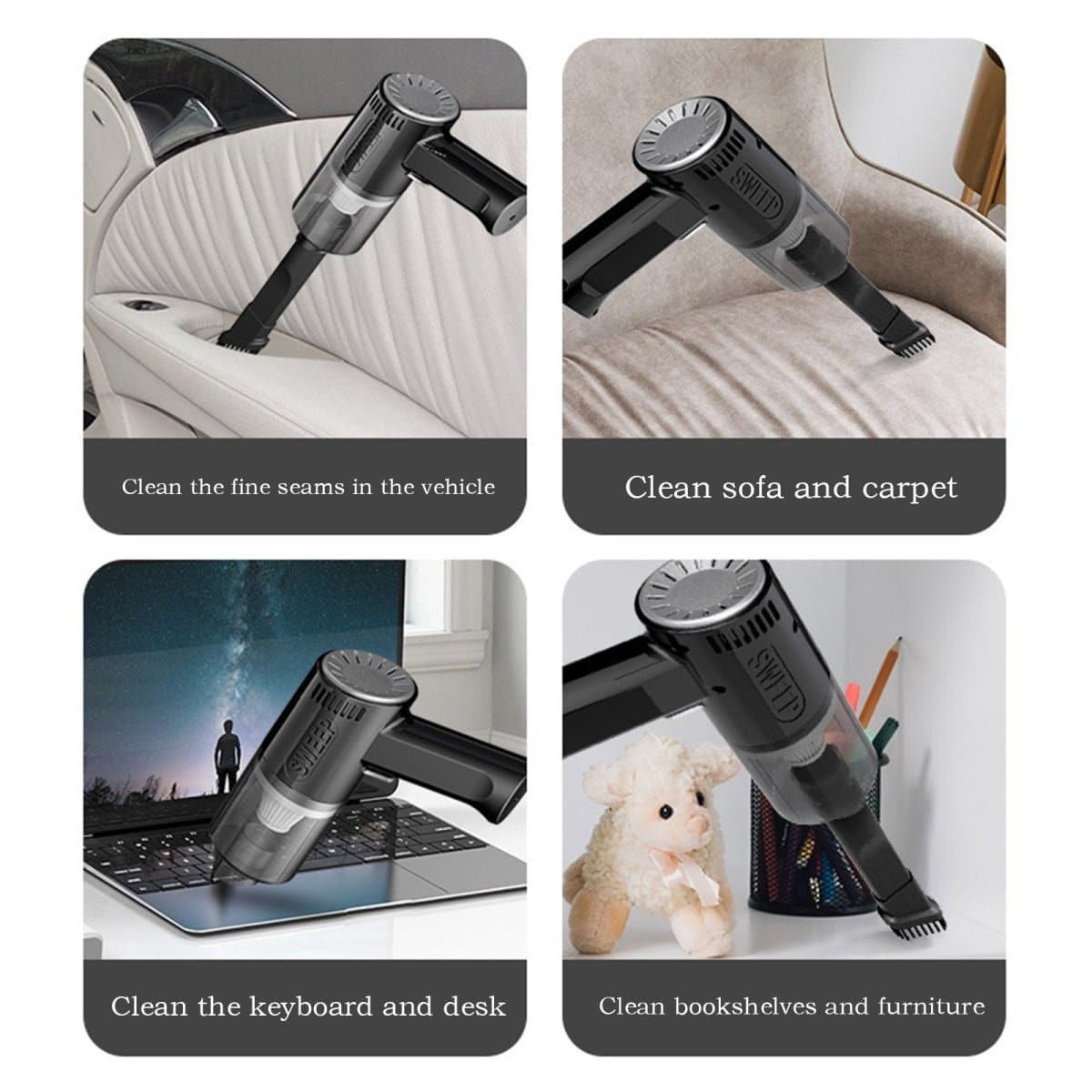 Small cordless car vacuum cleaner 