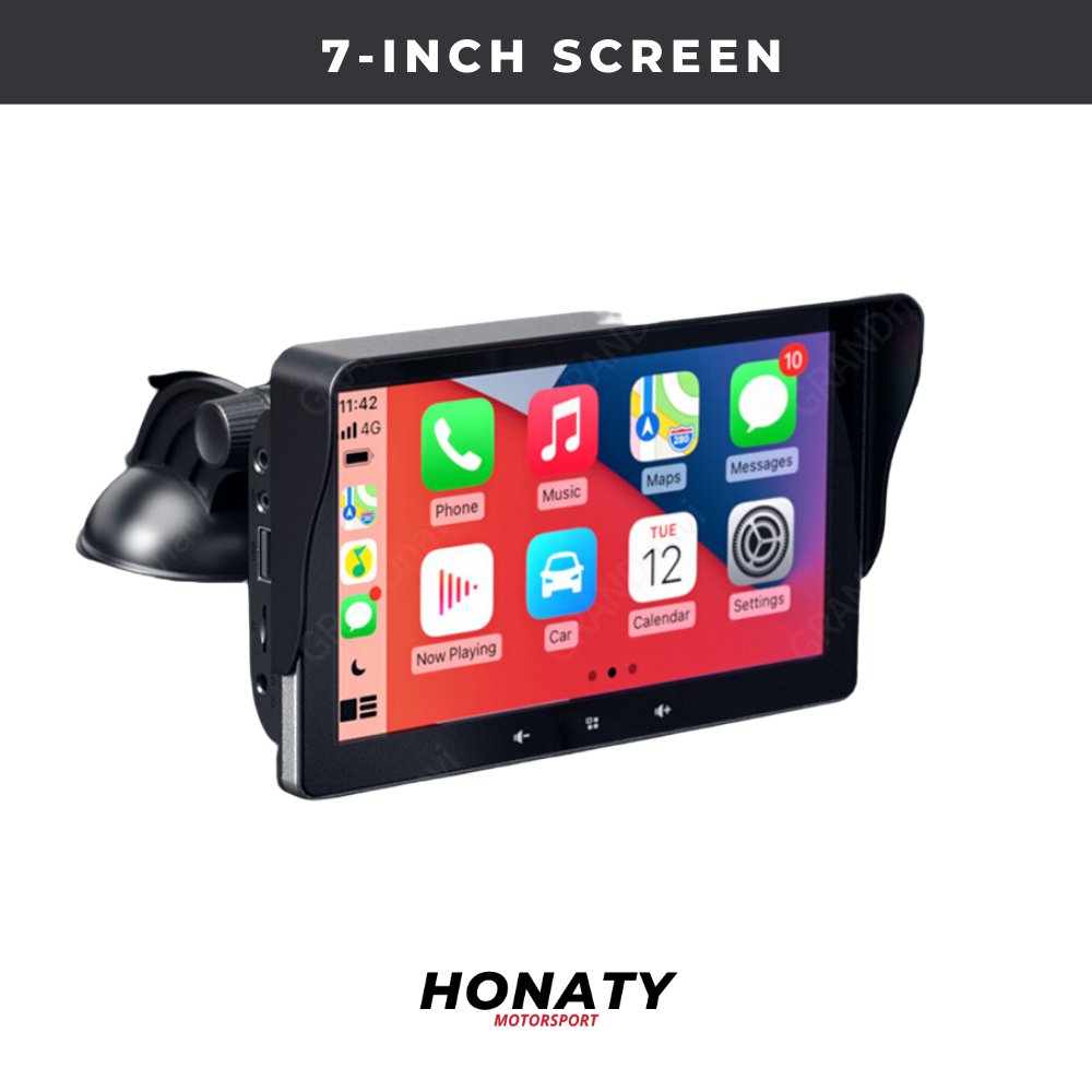 Connected HD display with CarPlay and Android Auto 