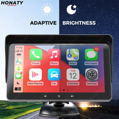 Connected HD display with CarPlay and Android Auto 