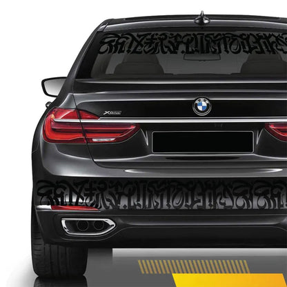 Gotischer Windschutzscheibenaufkleber