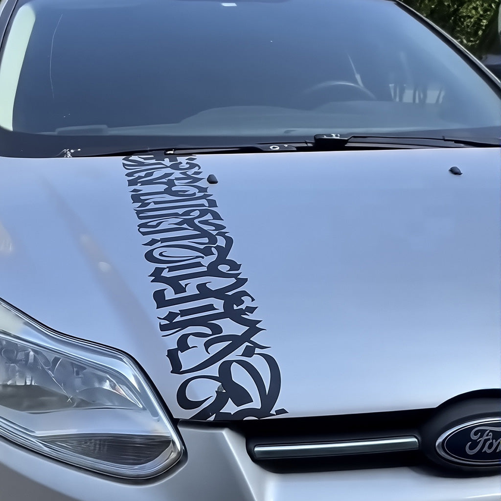 Gotischer Windschutzscheibenaufkleber