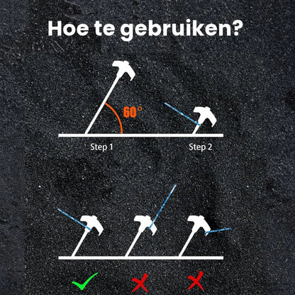 Einschraubbare Zeltheringe (4 Stk.)
