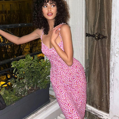 Modieuze satijnen jurk met hoge taille en jarretels voor dames, sexy en elegante bodycon avondjurk 