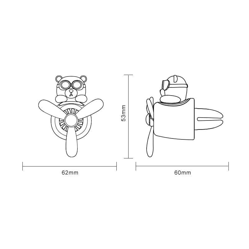 😎 Bierpilot-Lufterfrischer – Dynamischer Propeller 