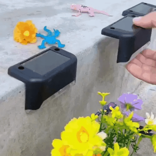 Solar-Klemmleuchten für den Außenbereich – 4 Stücke 