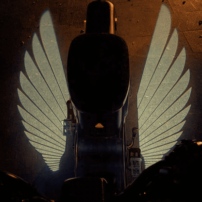 LED-Autolicht mit Engelsflügeln