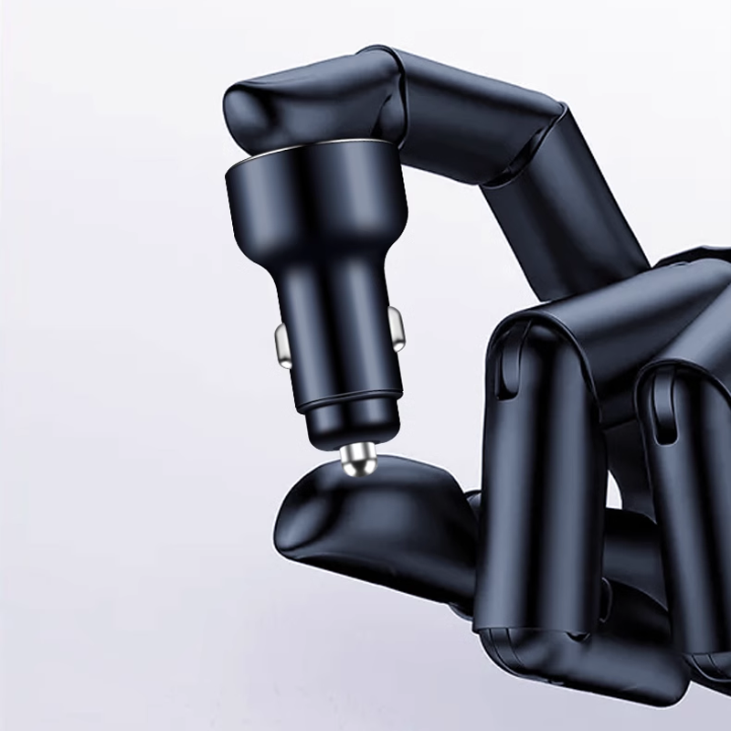 PowerLuxe Auto-Schnellladegerät mit Ambientebeleuchtung – Logo anpassbar