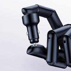 PowerLuxe Auto-Schnellladegerät mit Ambientebeleuchtung – Logo anpassbar