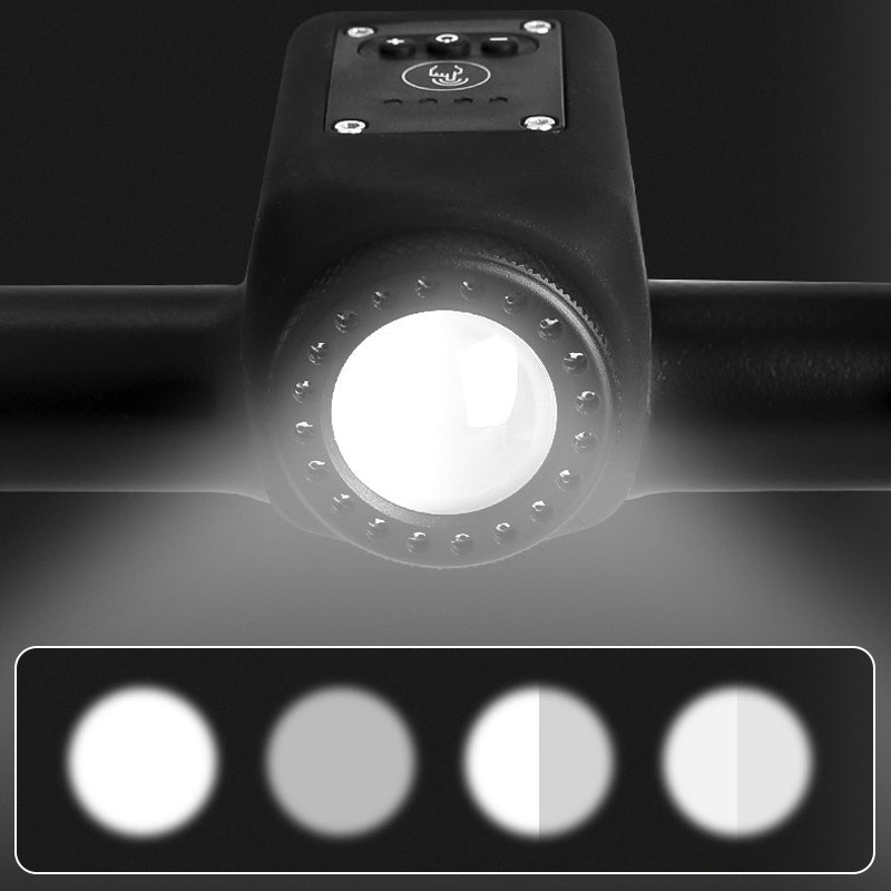 Wasserdichter Fahrradscheinwerfer mit Hupe für den Außeneinsatz