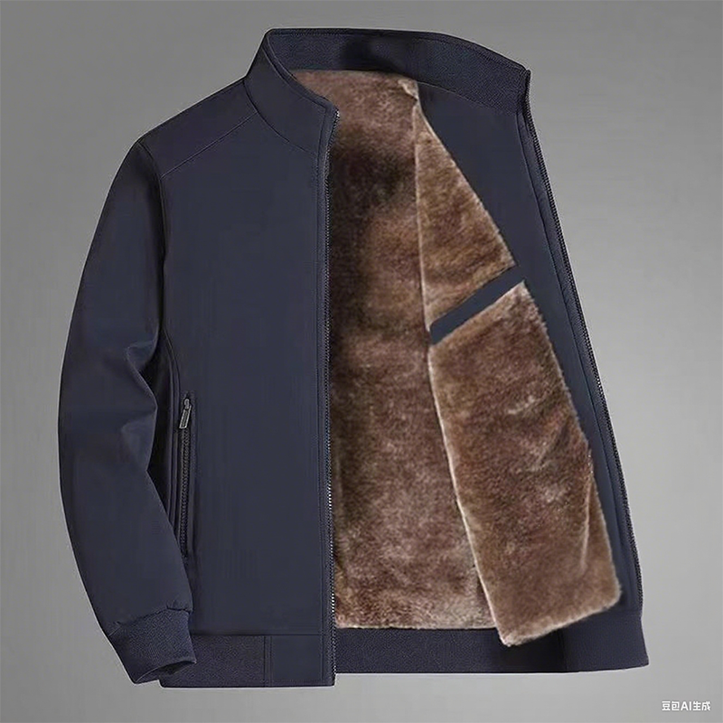 Herren-Reißverschlussjacke – strickfrei und wetterfest