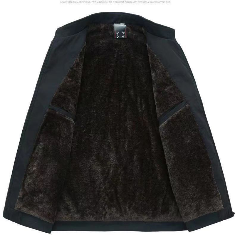 Herren-Reißverschlussjacke – strickfrei und wetterfest