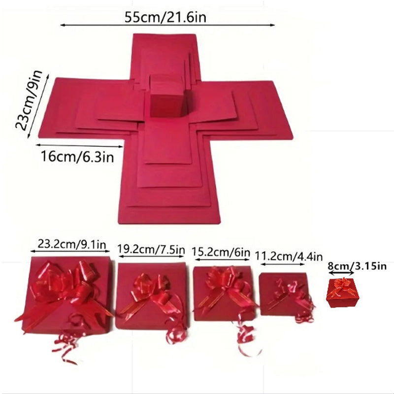 🎅💸 Kreative Weihnachtsgeschenkbox (5-lagig)