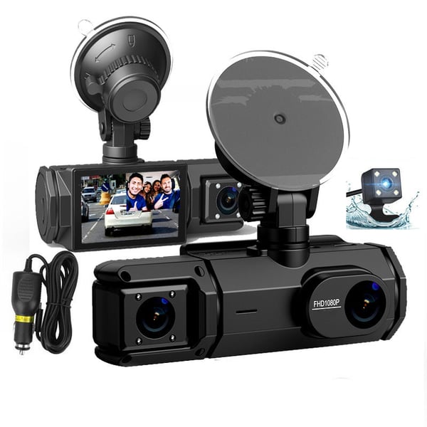 3-Linsen-Auto-DVR-Dashcam